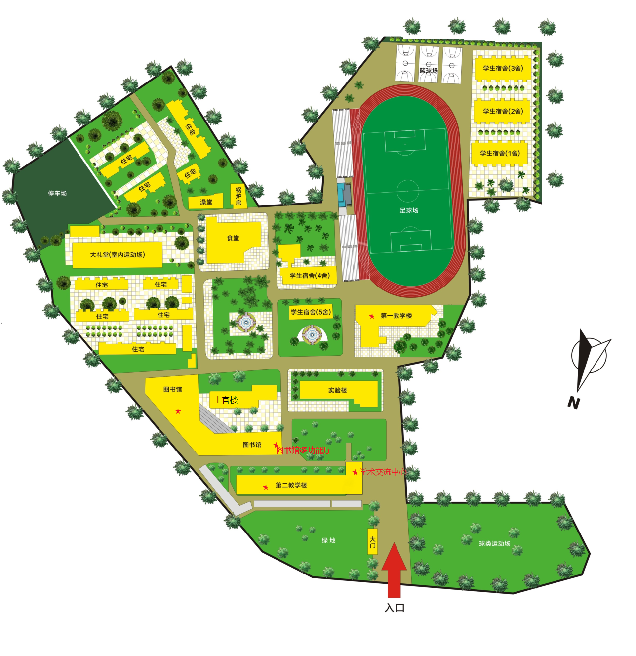 四川邮电职业技术学院2020年高职单招考场各考场示意图