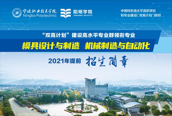 宁波职业技术学院阳明学院2021年提前招生简章