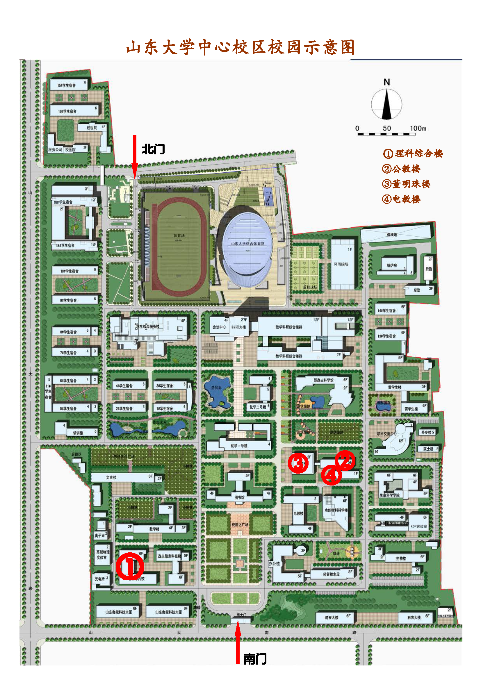 山东建筑大学全景地图图片
